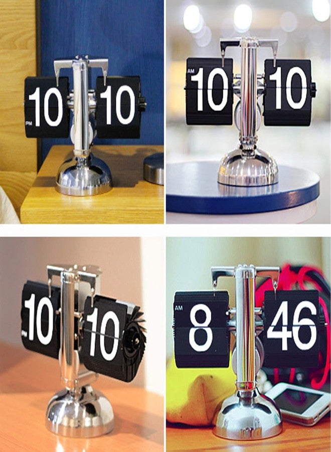 Topyond Retro Flip Clock, Quartz Movement Silent Operation, Auto Flip Easy Read Display, Vintage Desk Clock for Home Office Decor and Gift Givers - Image 5